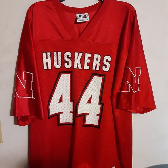VTG 90's Logo Athletic Nebraska Cornhuskers Football Jersey Size XXL Made in USA - Picture 3 of 10